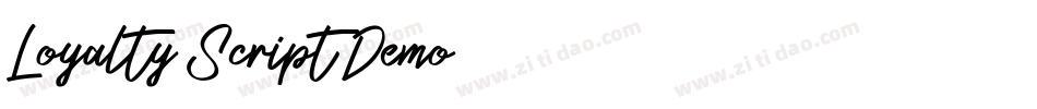 Loyalty Script Demo字体转换